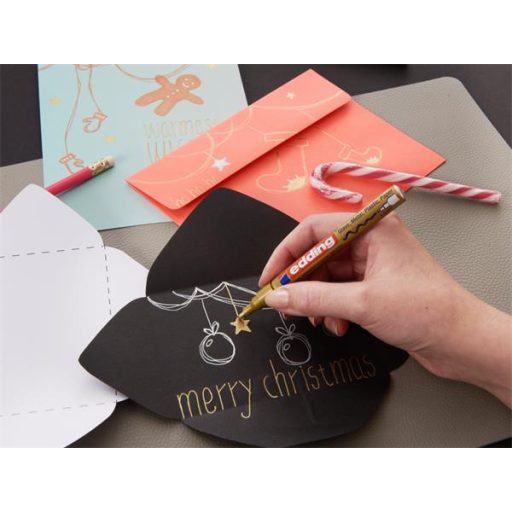 Lakkmarker, 1-2 mm, EDDING "751", arany