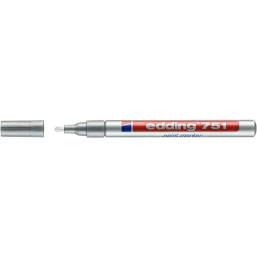 Lakkmarker, 1-2 mm, EDDING "751", ezüst