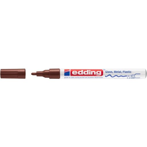 Lakkmarker, 1-2 mm, EDDING "751", barna