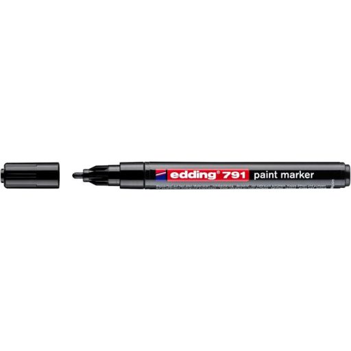 Lakkmarker, 1-2 mm, EDDING "791", fekete
