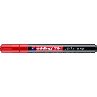 Lakkmarker, 1-2 mm, EDDING "791", piros