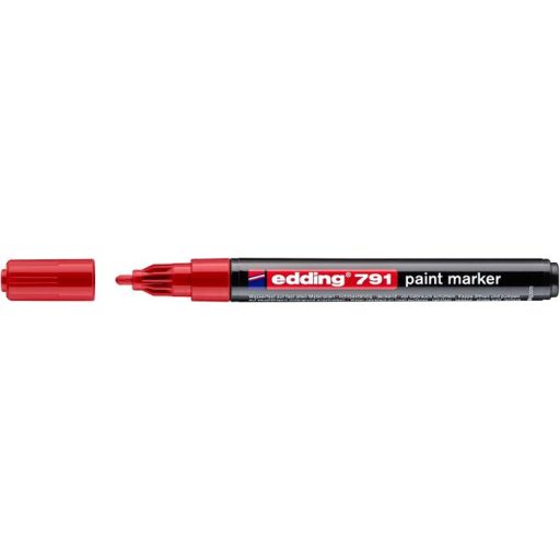 Lakkmarker, 1-2 mm, EDDING "791", piros