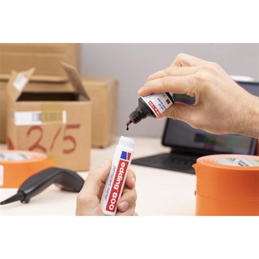 Utántöltő alkoholos markerhez, EDDING "T25", fekete