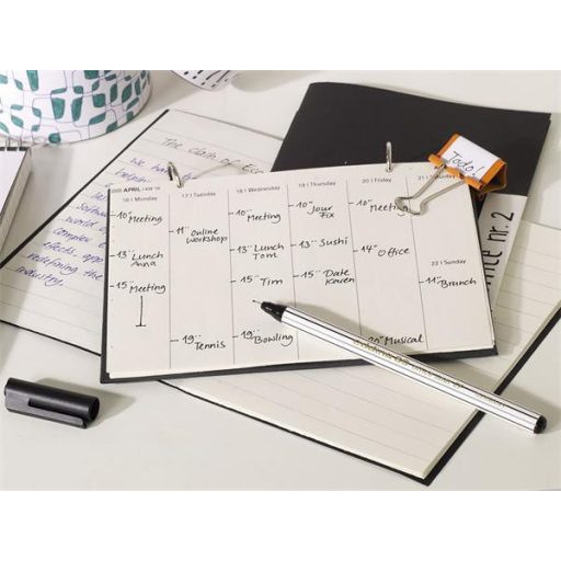 Tűfilc, 0,3 mm, EDDING "89 Office Liner", fekete