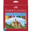 Színes ceruza készlet, hatszögletű, FABER-CASTELL "Classic", 24 különböző szín