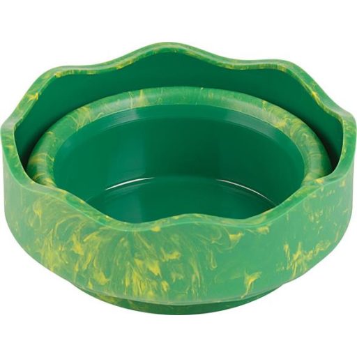 Ecsettál, műanyag, FABER-CASTELL "Click&Go", zöld