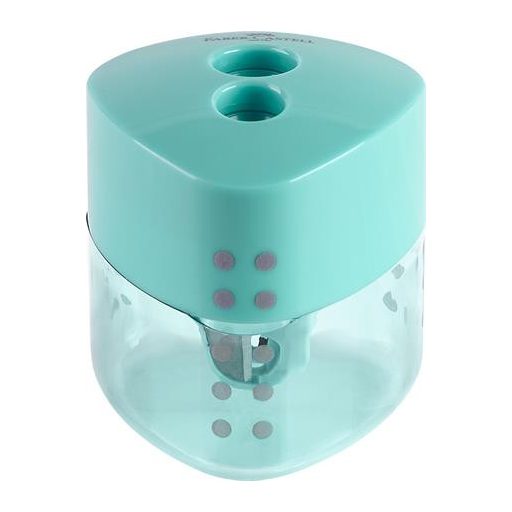 Hegyező display, kétlyukú, FABER-CASTELL, "Grip Auto", vegyes pasztell színek