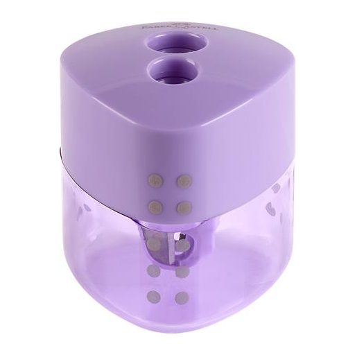 Hegyező display, kétlyukú, FABER-CASTELL, "Grip Auto", vegyes pasztell színek