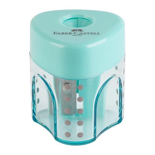 Hegyező display, egylyukú, tartályos FABER-CASTELL "GRIP Auto Mini", vegyes pasztell színek