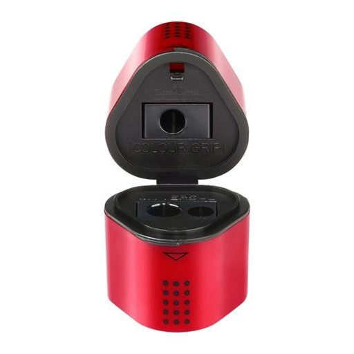 Hegyező, háromlyukú, FABER-CASTELL "Grip 2001 Trio", vegyes színek