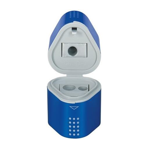 Hegyező, háromlyukú, FABER-CASTELL "Grip 2001 Trio", vegyes színek