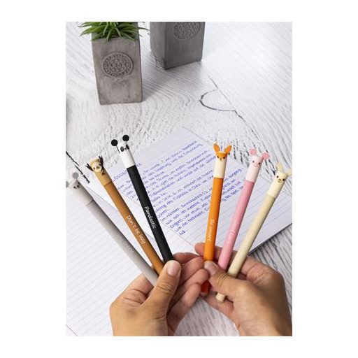 Rollertoll, 0,7 mm, törölhető, EBERHARD FABER "Láma", kék