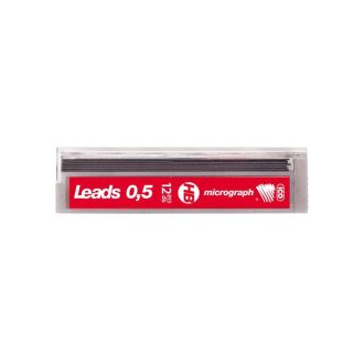 Grafitbél, HB, 0,5 mm, ICO "Micrograph"