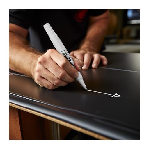 Alkoholos marker, 1-3 mm, kúpos, ICO "Permanent 11 XXL", fehér