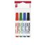 Tábla- és flipchart marker készlet, 1-3 mm, kúpos, ICO "Plan 11 XXL", 4 különböző szín