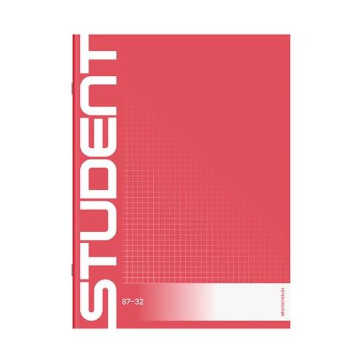 Füzet, tűzött, A4, kockás, 32 lap, ICO "Student", "87-32"