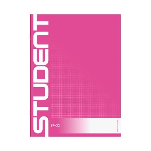 Füzet, tűzött, A4, kockás, 32 lap, ICO "Student", "87-32"