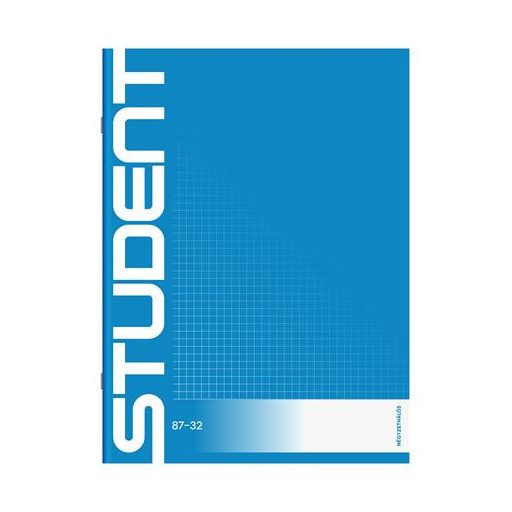 Füzet, tűzött, A4, kockás, 32 lap, ICO "Student", "87-32"