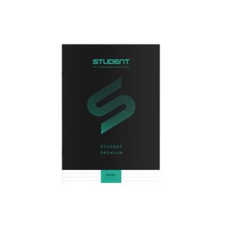   Füzet, tűzött, A4, vonalas, 32 lap, ICO "Student Premium", "81-32", fekete