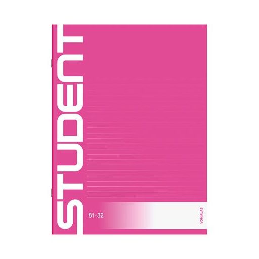 Füzet, tűzött, A4, vonalas, 32 lap, ICO "Student", "81-32"
