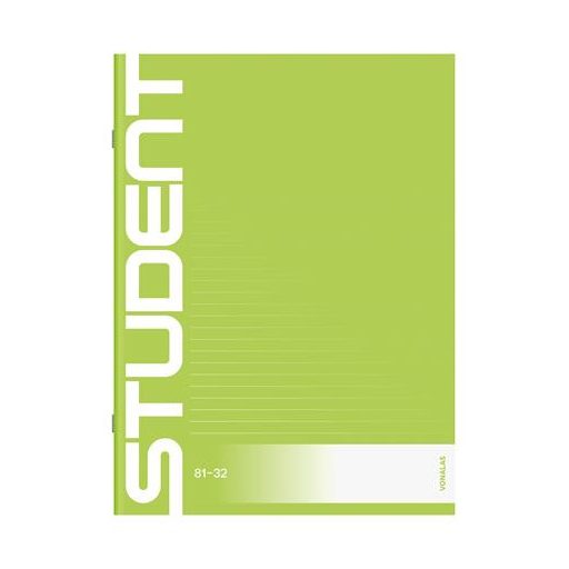 Füzet, tűzött, A4, vonalas, 32 lap, ICO "Student", "81-32"