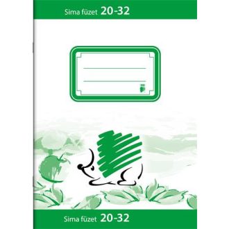   Füzet, tűzött, A5, sima, 32 lap, ICO "Süni", "20-32"