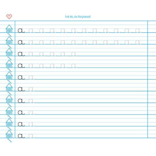 Füzet, tűzött, 235x280 mm, álló, 32 lap, 1. osztály, ICO "Süni Meixner", előnyomott