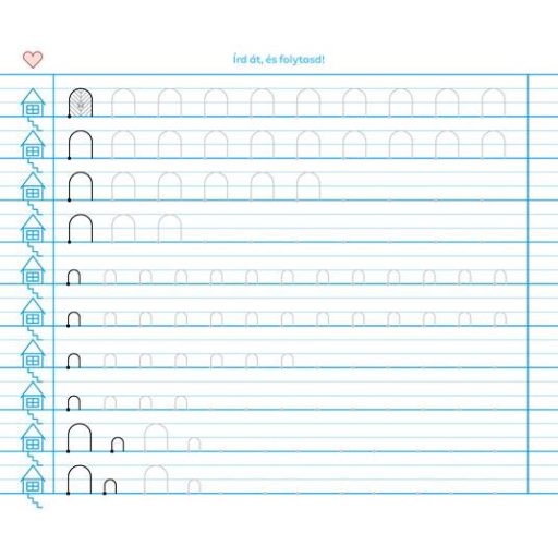 Füzet, tűzött, 235x280 mm, álló, 32 lap, 1. osztály, ICO "Süni Meixner", előnyomott