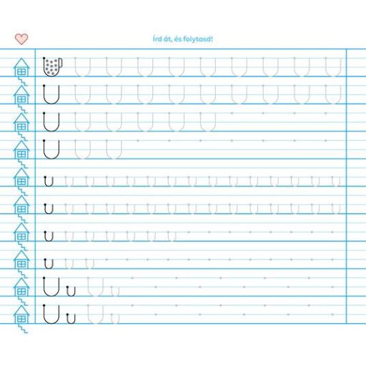 Füzet, tűzött, 235x280 mm, álló, 32 lap, 1. osztály, ICO "Süni Meixner", előnyomott