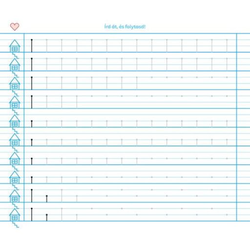 Füzet, tűzött, 235x280 mm, álló, 32 lap, 1. osztály, ICO "Süni Meixner", előnyomott