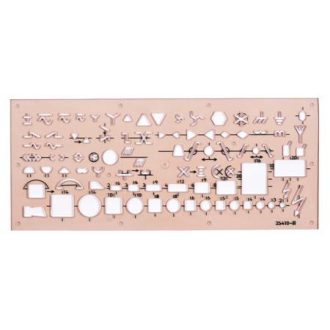 Elektronikai sablon, műanyag, KOH-I-NOOR "703071"