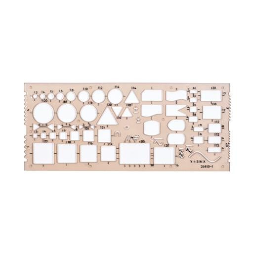 Elektronikai sablon, műanyag, KOH-I-NOOR "703071"