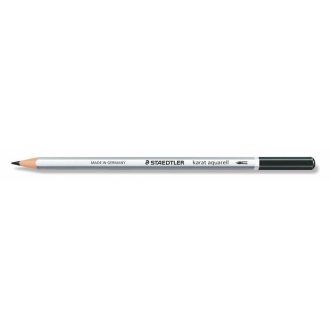   Akvarell ceruza, hatszögletű, STAEDTLER "Karat® aquarell 125", fekete