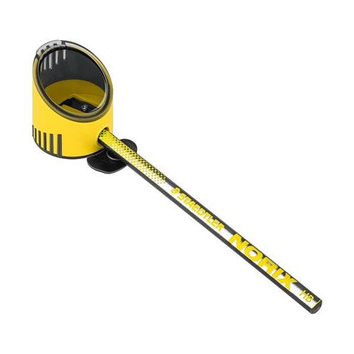 Grafitceruza készlet, hegyezővel, radírral, HB, STAEDTLER "Norix® 181", sárga