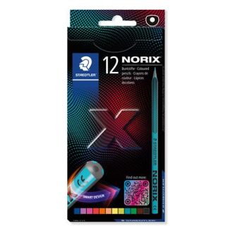   Színes ceruza készlet, STAEDTLER "Norix® 186", 12 különböző szín