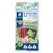 Színes ceruza készlet, háromszögletű, STAEDTLER "Noris Colour 187", 12 különböző szín