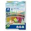 Színes ceruza készlet, háromszögletű, STAEDTLER "Noris Colour 187", 36 különböző szín