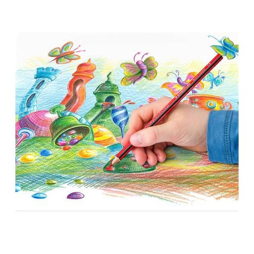 Színes ceruza készlet, háromszögletű, STAEDTLER "Noris Colour 187", 36 különböző szín