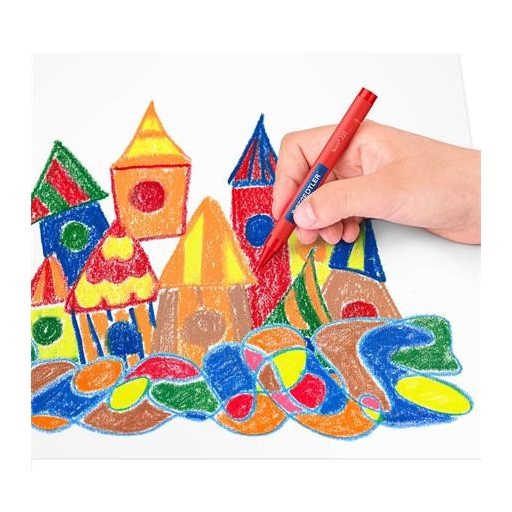 Zsírkréta, STAEDTLER "Noris 220", 12 különböző szín