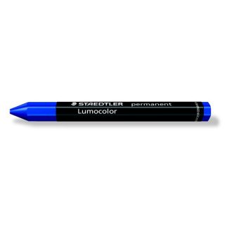   Jelölőkréta, mindenre író, vízálló (omnigraph), STAEDTLER "Lumocolor 236", kék