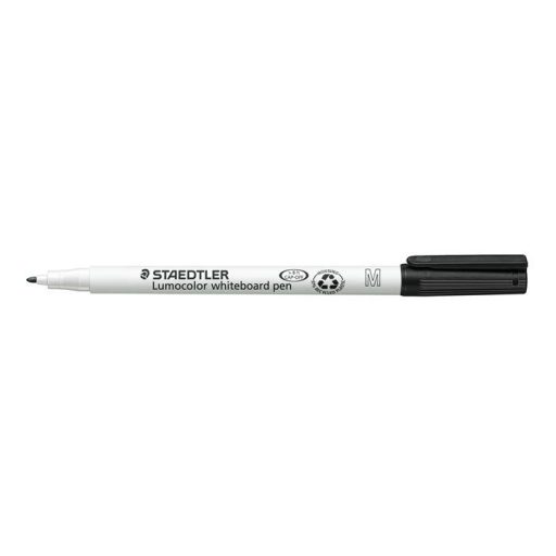 Táblamarker, 1 mm, M, kúpos, STAEDTLER "Lumocolor 301", fekete
