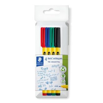   Tűfilc készlet, 0,6 mm,  STAEDTLER "Noris® 307", 4 különböző szín