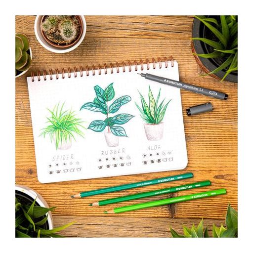 Tusfilc, 0,3 mm, STAEDTLER "Pigment Liner 308", fekete