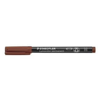   Alkoholos marker, OHP, 1 mm, STAEDTLER "Lumocolor® 317 M", barna