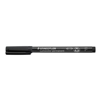   Alkoholos marker, OHP, 0,6 mm, STAEDTLER "Lumocolor® 318 F", fekete