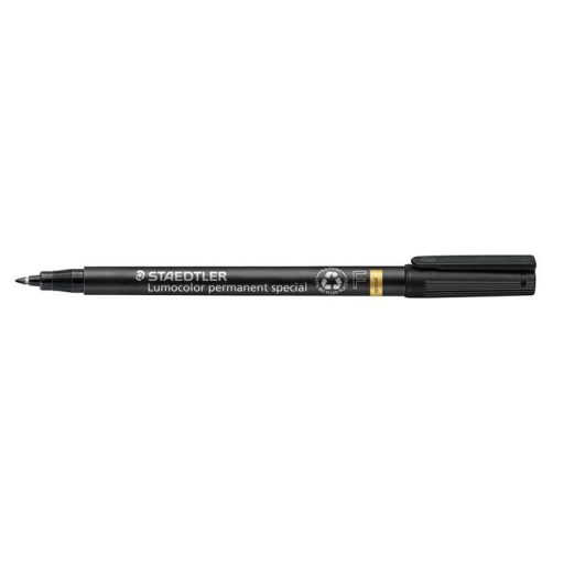 Alkoholos marker, 0,6 mm, STAEDTLER "Lumocolor® special 319 F", fekete