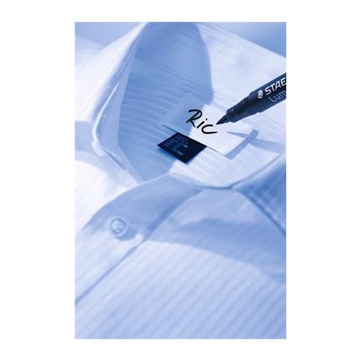 Textil jelölő alkoholos marker, 0,6 mm, kúpos, STAEDTLER "Lumocolor® laundry 319 LM", fekete