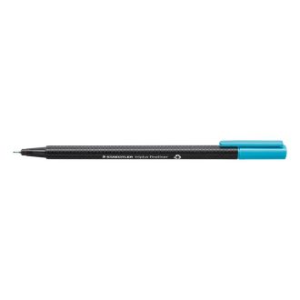 Tűfilc, 0,3 mm, STAEDTLER "Triplus 334", vízkék