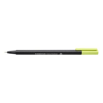   Tűfilc, 0,3 mm, STAEDTLER "Triplus 334", limezöld
