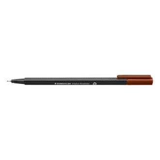   Tűfilc, 0,3 mm, STAEDTLER "Triplus 334", középbarna